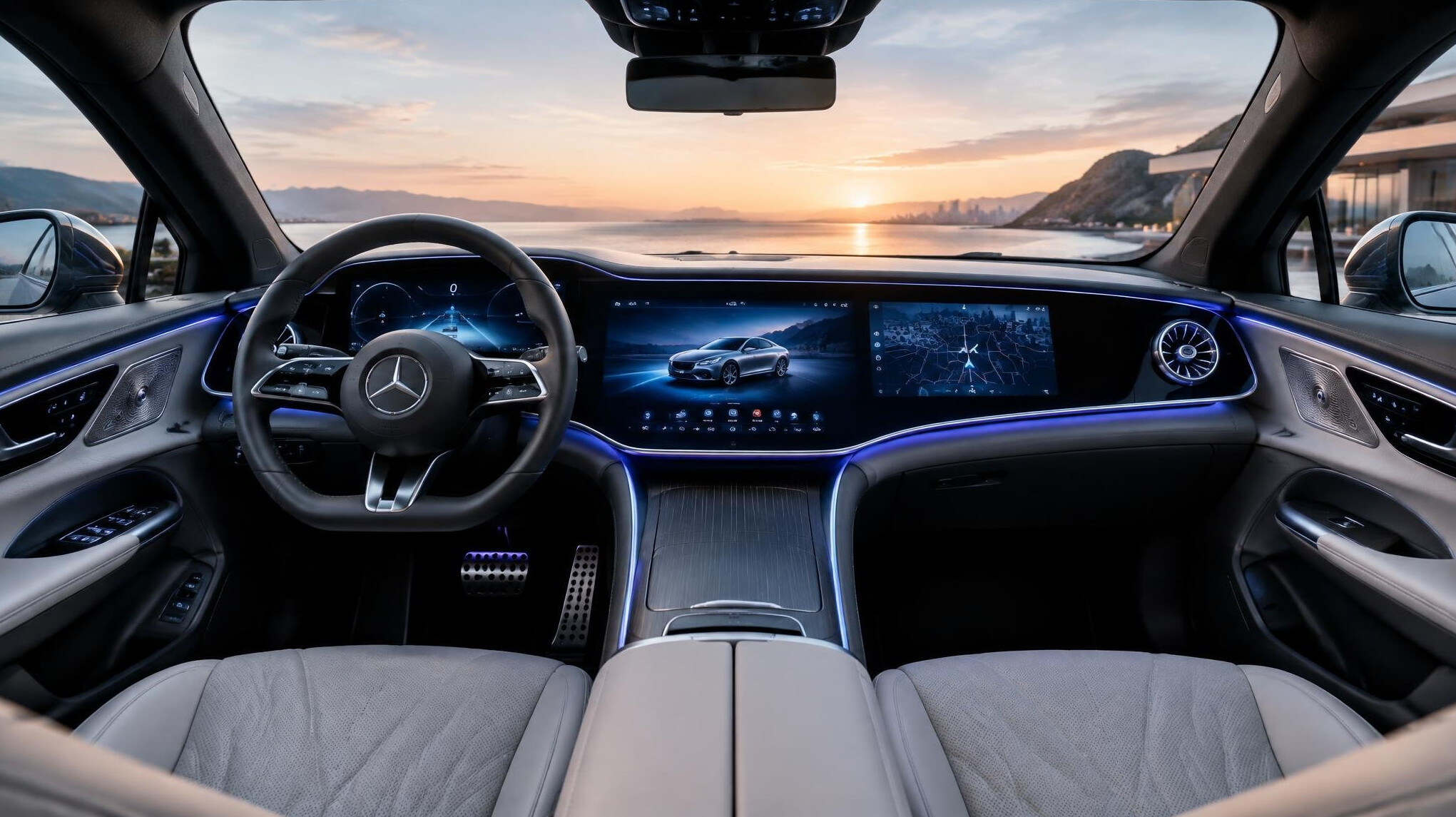 luxury car interior