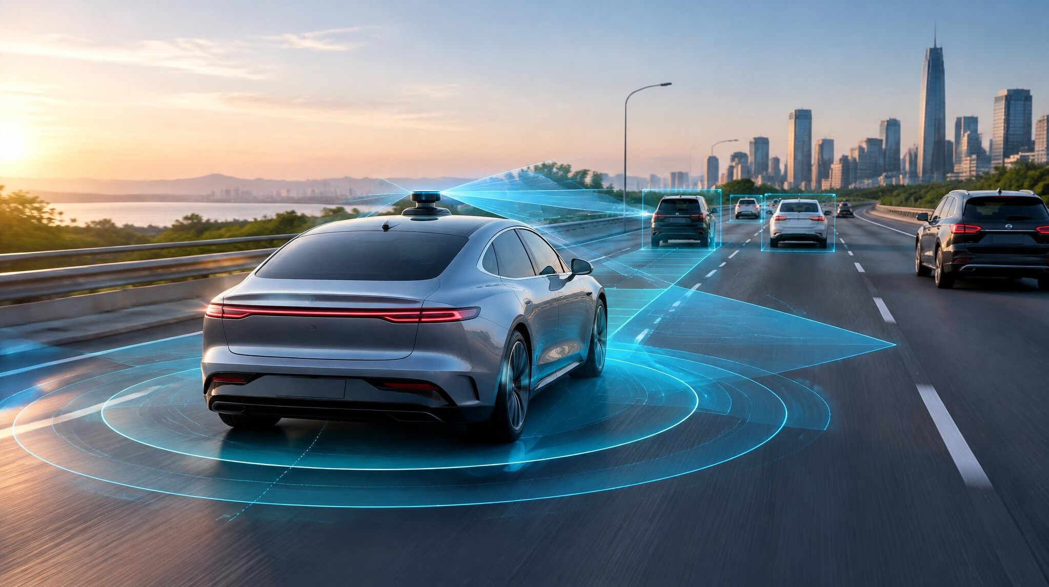 autonomous car driving