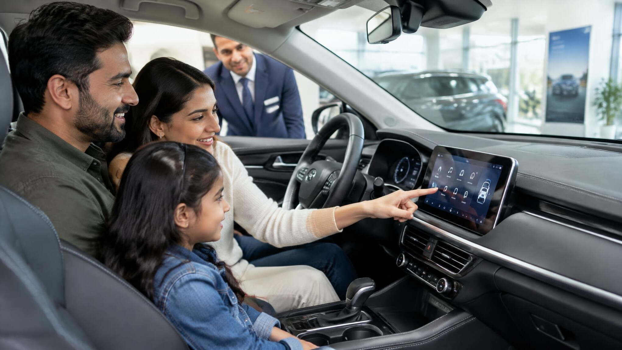 car interior dashboard