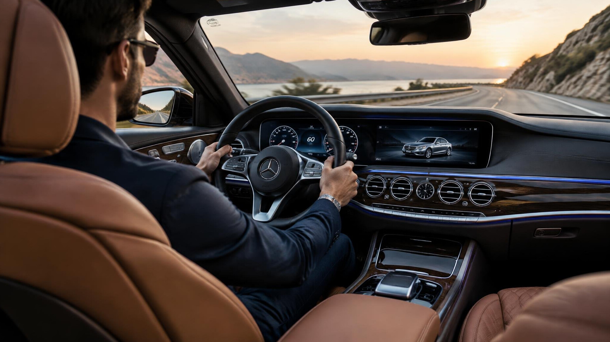 luxury car interior