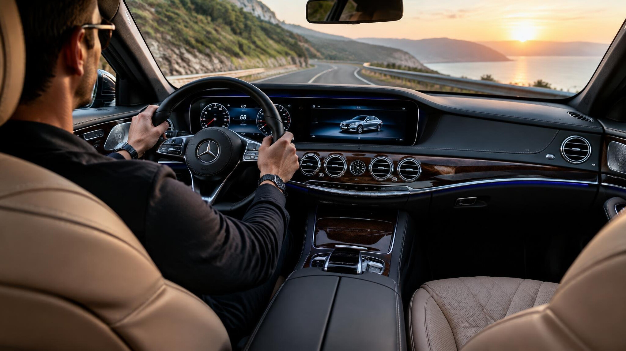 luxury car interior