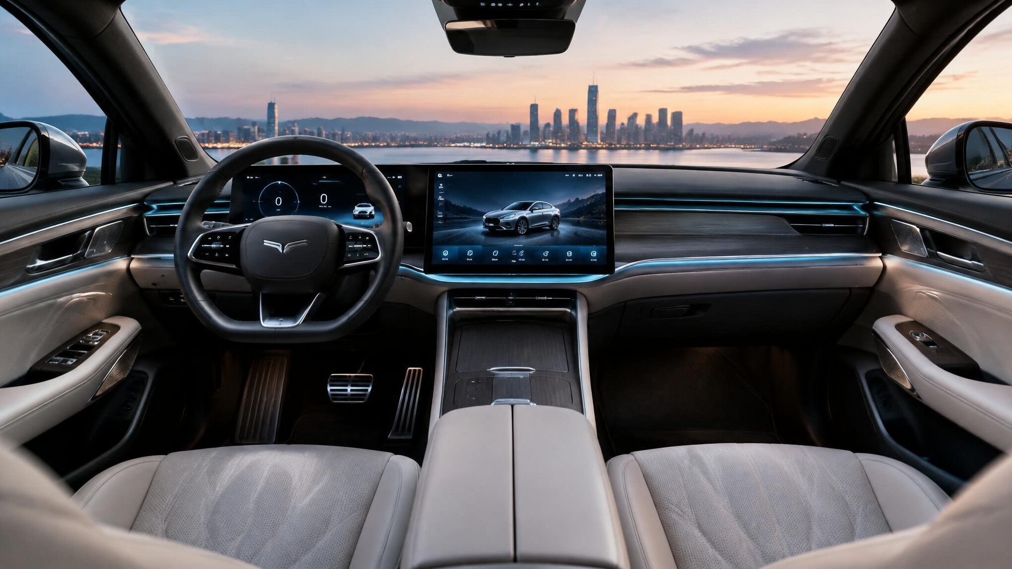 luxury car interior